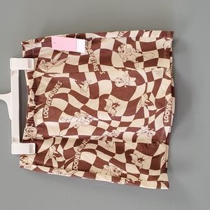 Women's Looney Tune Graphic Mini Skirt